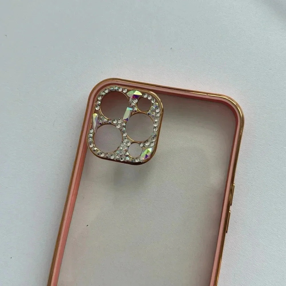 Crystal Bling iPhone 12 Pro Max Case – Rose Gold Edge - Picture 2 of 6